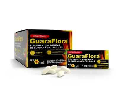 Guaraflora® - Guaraná en cápsulas - 4 cápsulas